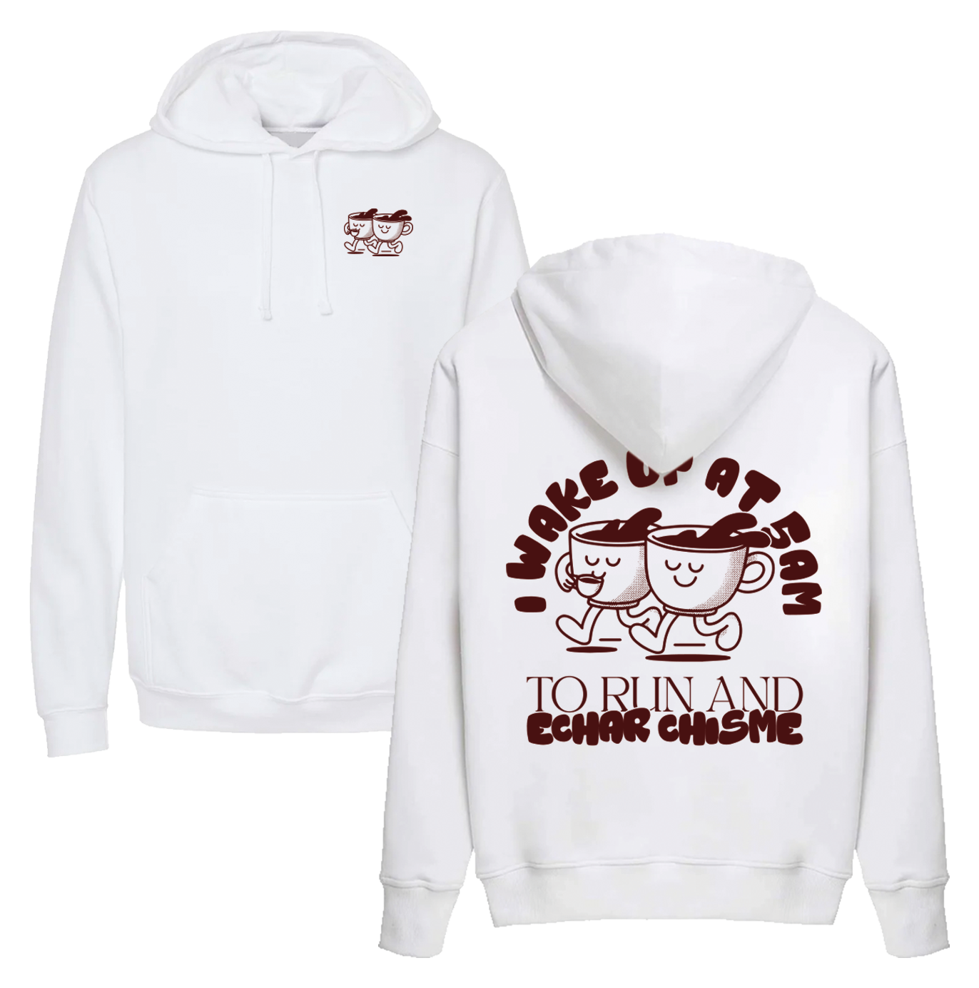 Run and chisme Sudadera