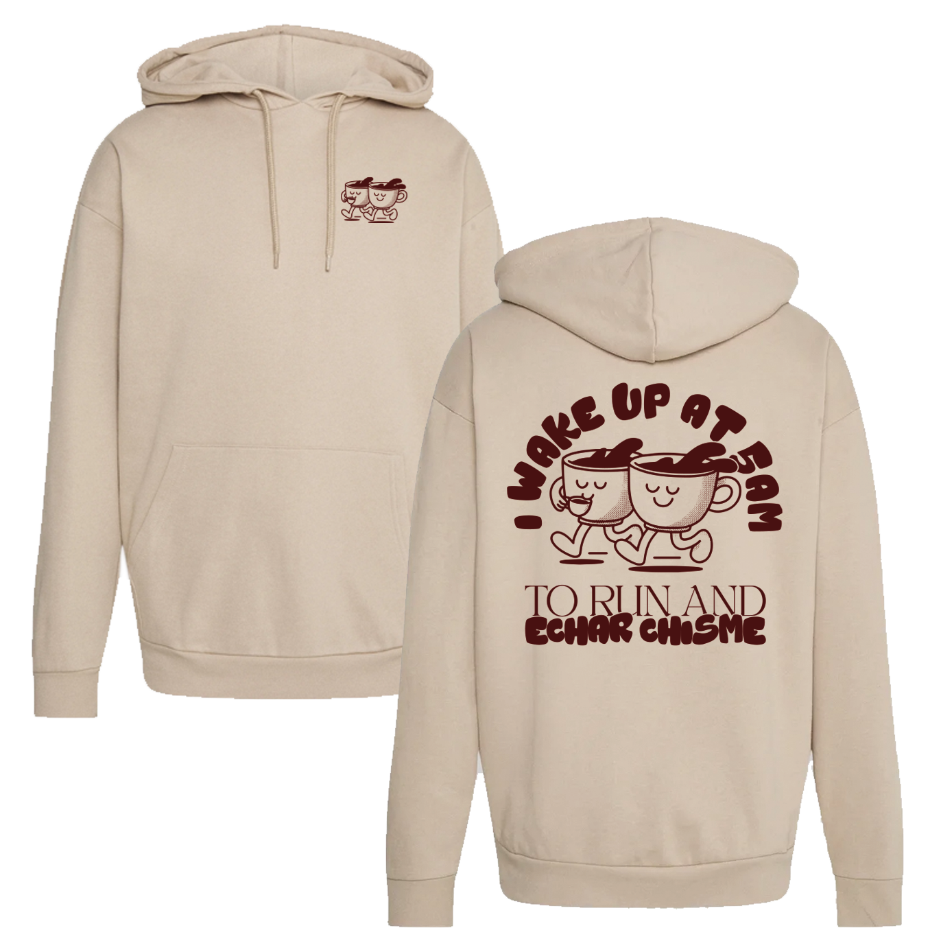 Run and chisme Sudadera