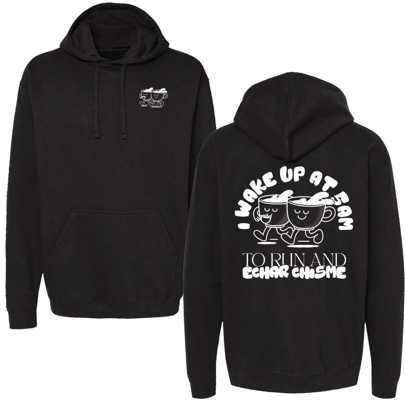 Run and chisme Sudadera